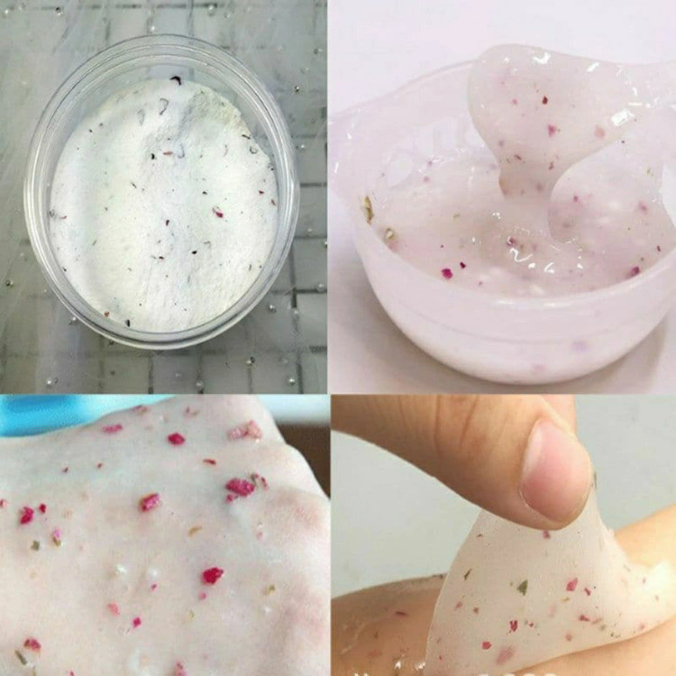 ماسک هیدروژلی گلبرگ گل رز حجم 500 گرمی