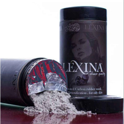 ماسک صورت زغال فعال لاتکسی برند لکسینا Lexina (حجم 250 گرم)