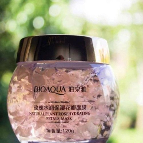 ماسک صورت گل رز برند بیواکوا BIOAQUA