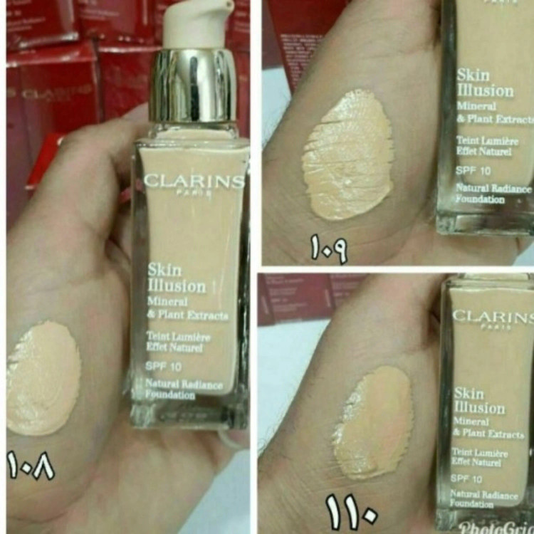 کرم پودر کلارنس اکسترا فرمینگ رنگ شماره 110 گندمی حجم 30 میلی لیتر CLARINS