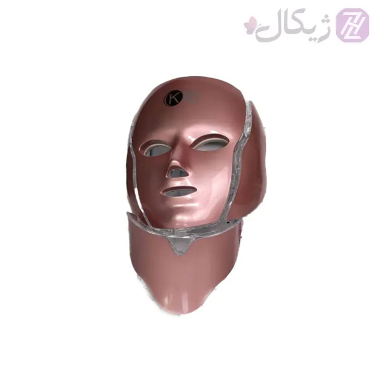 ماسک ال ای دی نقابی صورت و گردن 7 رنگ کلین همراه با گارانتی 12 ماهه