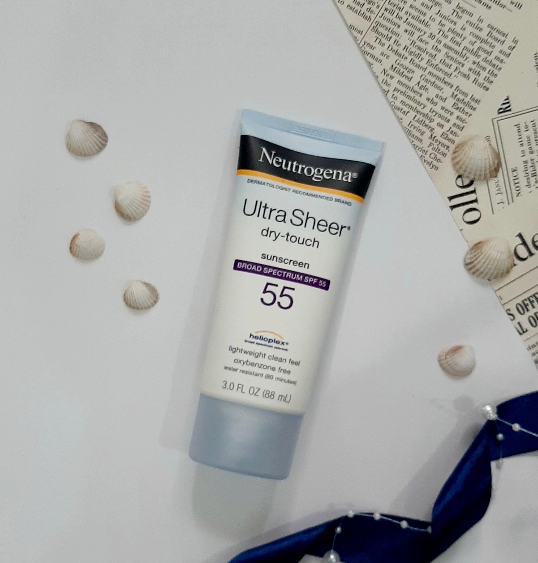 کرم ضد آفتاب نوتروژینا Ultra Sheer SPF 55 حجم 88 میل