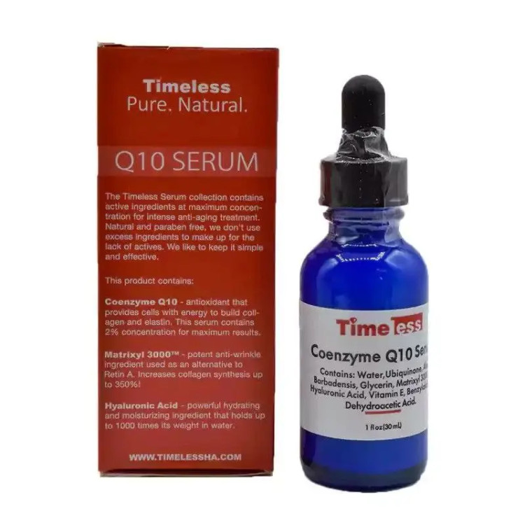 سرم بوتاکس قوی و هیالورونیک اسید تایملس قرمز Timeless Coenzyme Q10