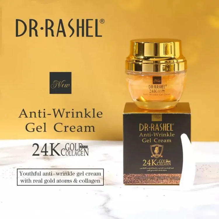 ژل کرم ضد چروک جوانسازی صورت طلا 24 عیار دکتر راشل DR.RASHEL dr rashel anti-wrinkle gel rejuvenating face cream 24k