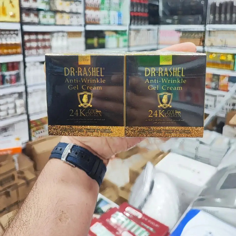 ژل کرم ضد چروک جوانسازی صورت طلا 24 عیار دکتر راشل DR.RASHEL dr rashel anti-wrinkle gel rejuvenating face cream 24k