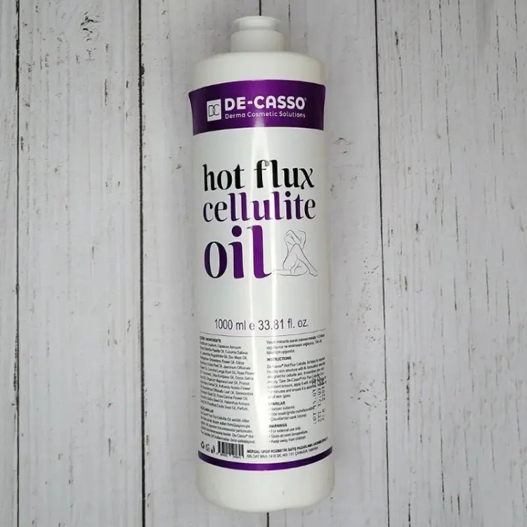 روغن هات فلاکس ضد سلولیت دکاسو 1000 میلی لیتر De-casso Hot flux anti-cellulite oil 1000 ml