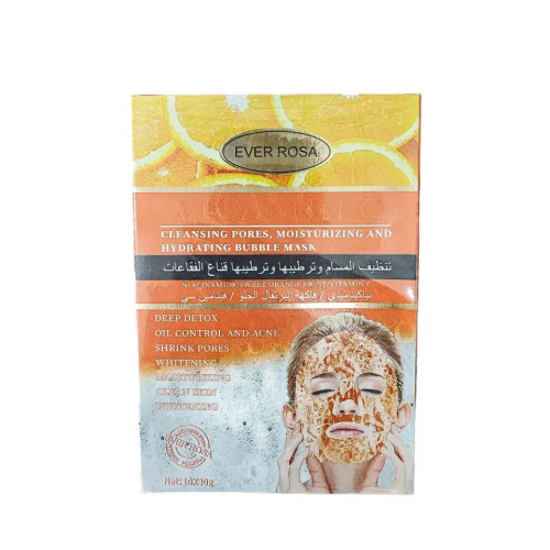 ماسک ورقه ای حبابی و پاک کننده منافذ EVER ROSA (پک 10 عددی)