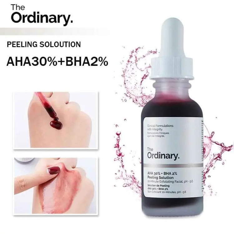 سرم درمانی ضد جوش و لایه بردار AHA و BHA n اوردینری عصاره تمشک Ordinary AHA BHA