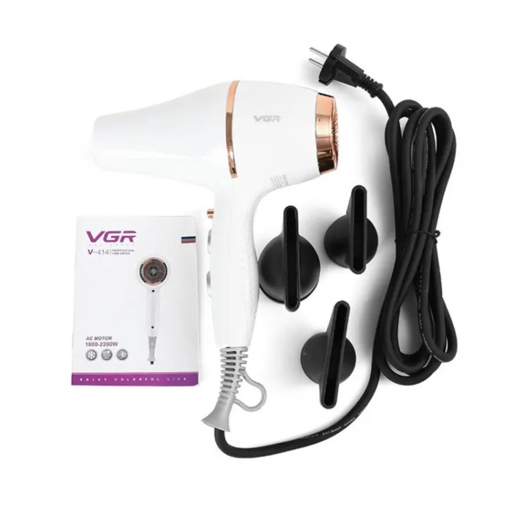 سشوار حرفه ای وی جی آر مدل VGR V-414صددرصدتضمینی