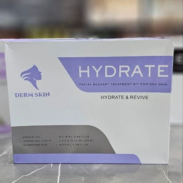 کیت پلاژن آبرسان و جوانساز مدل Hydrate Revive برند درم اسکین
