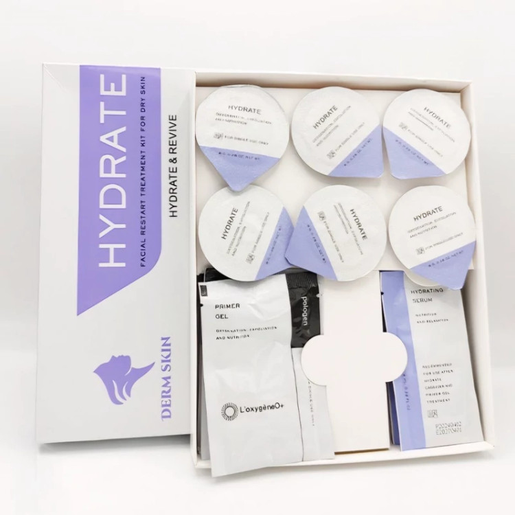کیت پلاژن آبرسان و جوانساز مدل Hydrate Revive برند درم اسکین