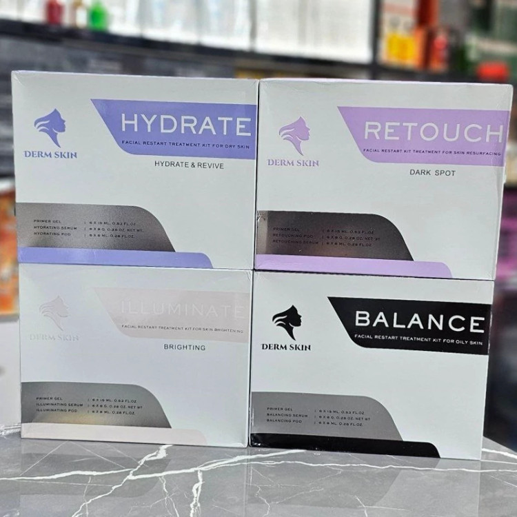 کیت پلاژن آبرسان و جوانساز مدل Hydrate Revive برند درم اسکین