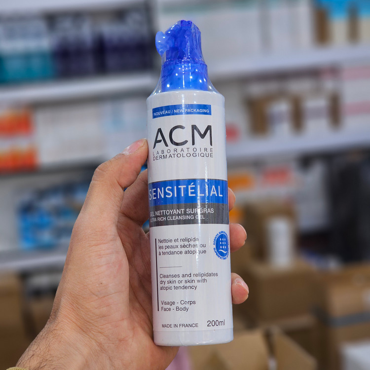 ژل شستشو پوست حساس ای سی ام ACM sensitelial حجم 200 ml