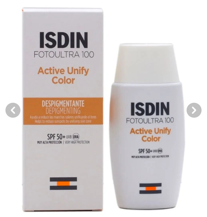 ضد آفتاب اکتیو یونیفای ایزدین SPF50 حجم ۵۰ میلی لیتر رنگی