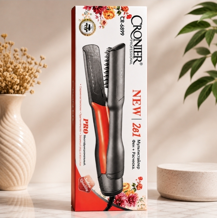 سشوار و شانه چند منظوره کرونیر مدل CR-6899 اصل