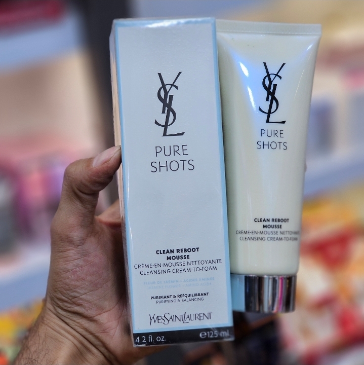 فوم شستشوی صورت YSL Pure Shots Clean Reboot حجم 125 میلی لیتر